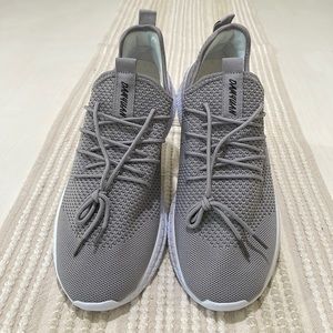 NWOT Damyuan cool mesh running shoes in grey. Men’s US 12, Euro 46. Super light!